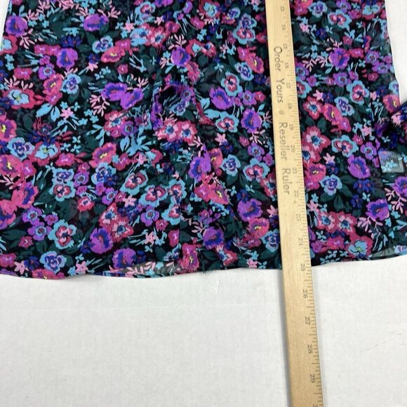 Misa Los Angeles Garance Blouse Floral Puff Long Sleeve Flowy Ruffled Top XS - Picture 6 of 10